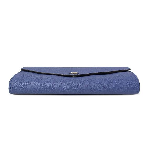 Louis Vuitton Monogram Emplant Leather Long Wallet Blue - Picture 7 of 9